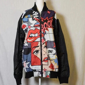 Screenshot Mens Urban Animated NYC Fashion Windbreaker SZ 2X